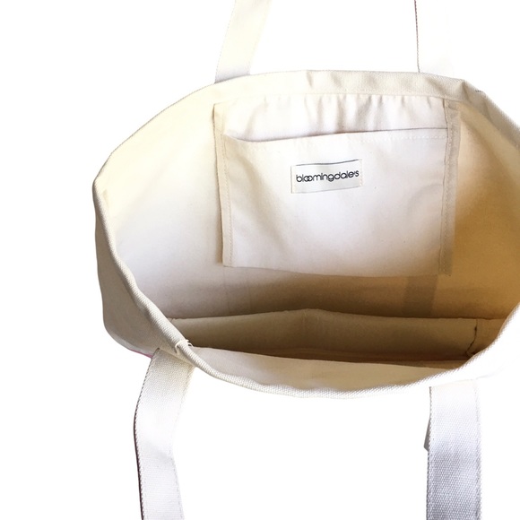 Cream and Pink Farmers Market Canvas tote bag NWT - Picture 10 of 12